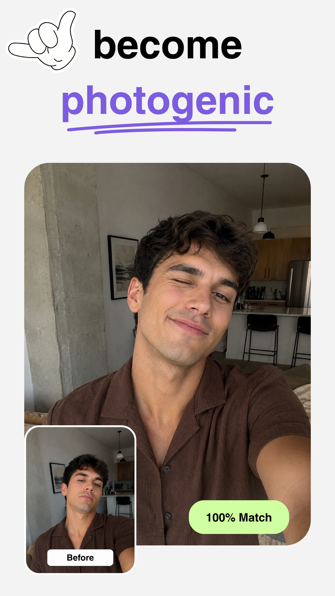 Become photogenic with Candid AI